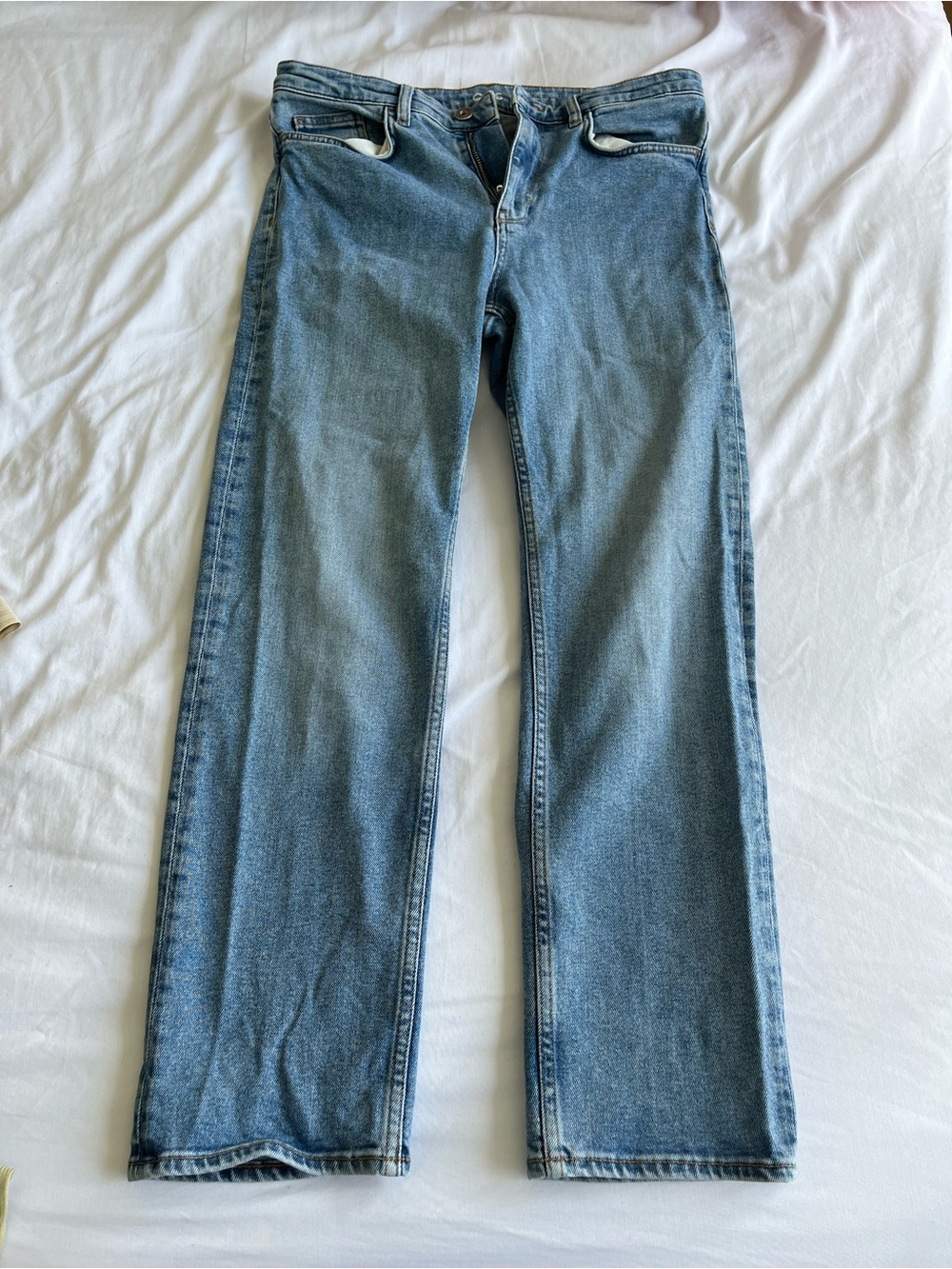 COS Women’s Slim Straight-Leg ankle Jeans in Faded Blue size 29